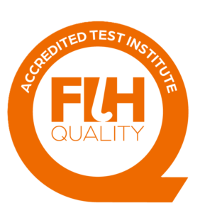 FIH accredited test institution badge