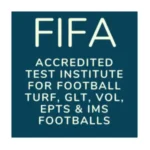 FIFA accredited test institute badge for football turf, GLT, VOL, EPTS and IMS footballs