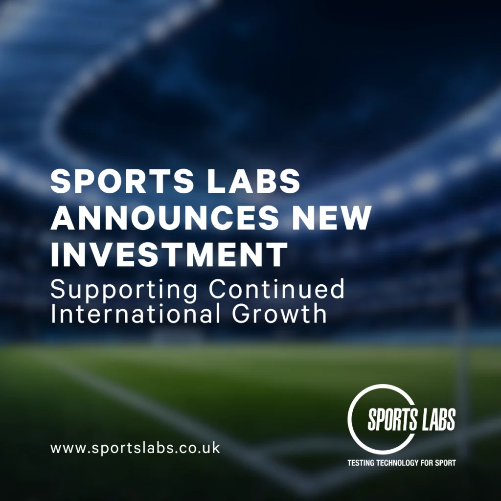 Sports Labs news banner announcing new investment to support international growth